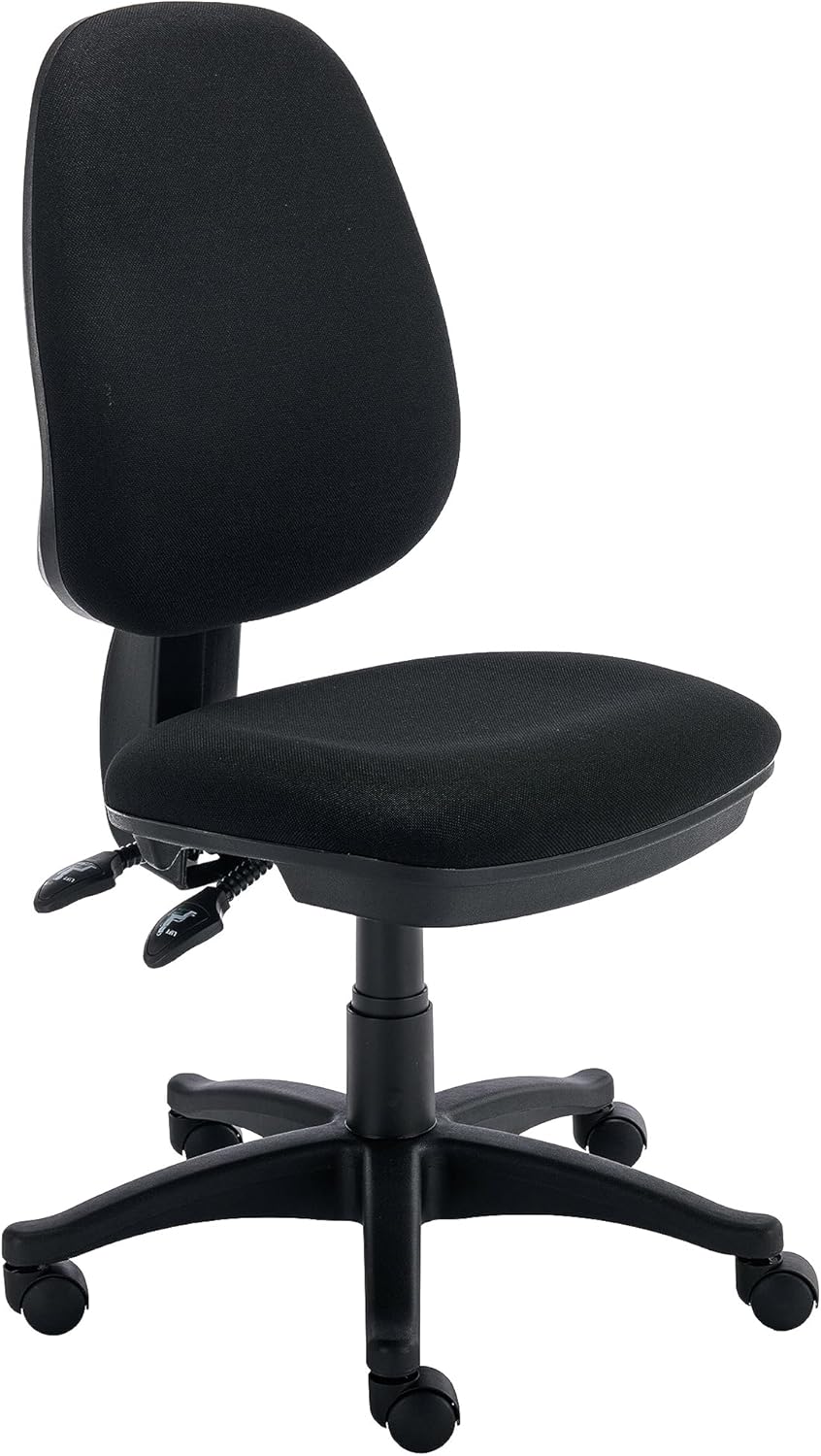 Office Hippo Desk Chair Without Arms, Adjustable Curved Back, Executive