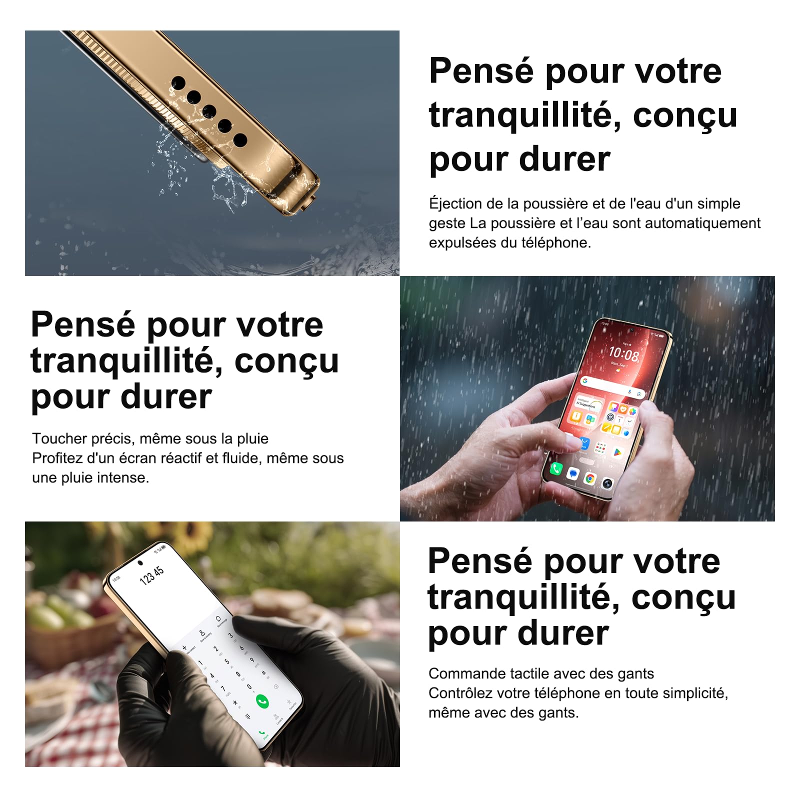HONOR Magic8 Lite Smartphone, écran AMOLED 6,79" 120hz, IP68/IP69K, 8+512 Go, 7500 mAh Telephone Portable, 108MP avec OIS,Débloqué 5G Double SIM (Reddish Brown
