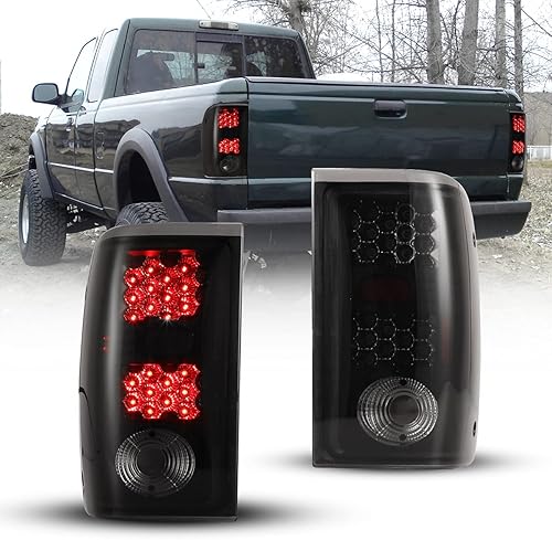 Nixon Offroad Luces traseras para Ford Ranger 2001 2002 2003 2004 2005 luces traseras LED luces traseras de automóvil, reemplazo de montaje de 1 par
