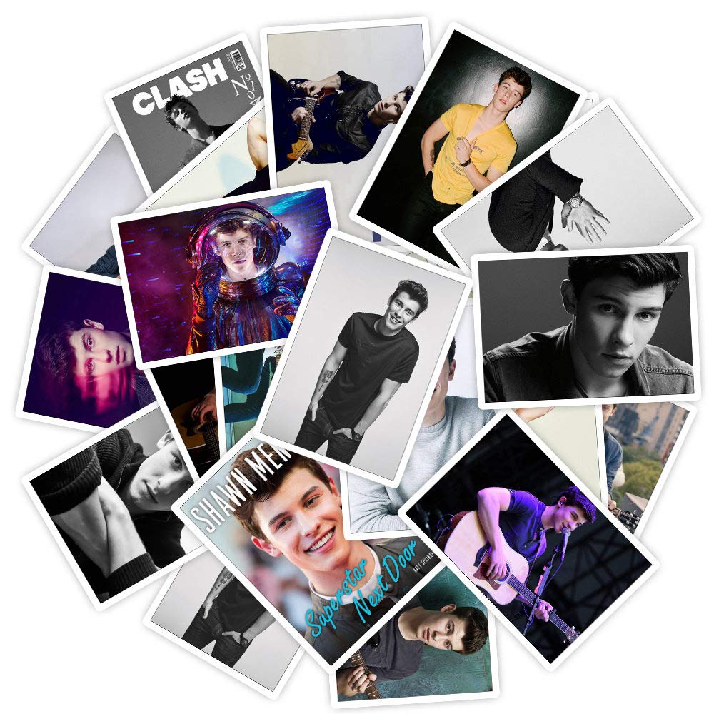 NOBRAND 25Pcs Handsome Boy Music Singer Shawn Mendes Poster Sticker For Fans Car Bicycle Luggage Laptop Phone Decal Waterproof Stickers