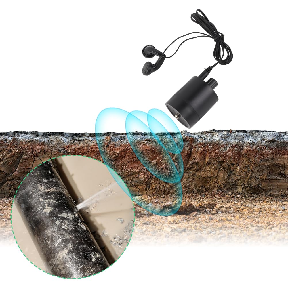 Microfono Passante da Parete, Dispositivo di Ascolto Audio Ad Alta sensibilità Amplificatore Perdite Laterali del Tubo Rilevamento Riscaldamento a Pavimento Acqua Pareti in Cemento