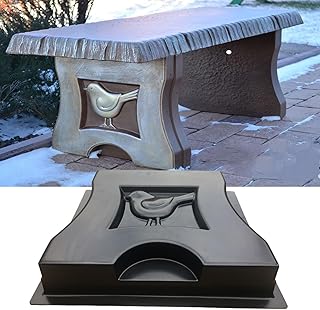 伟 祥 Moldes de laje de concreto, molde reutilizável de perna de concreto, banco de jardim, pedras de plástico para pátio, molde de lajes de pavimentação para um caminho de jardim ou pátio ao ar livre