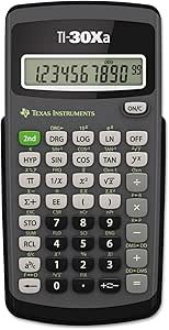 TEXAS INSTRUMENTS TI-30XA 30XA/TBL/1L1/K Kalkylator, Grå, 15 x 7.5 x 1.3 cm