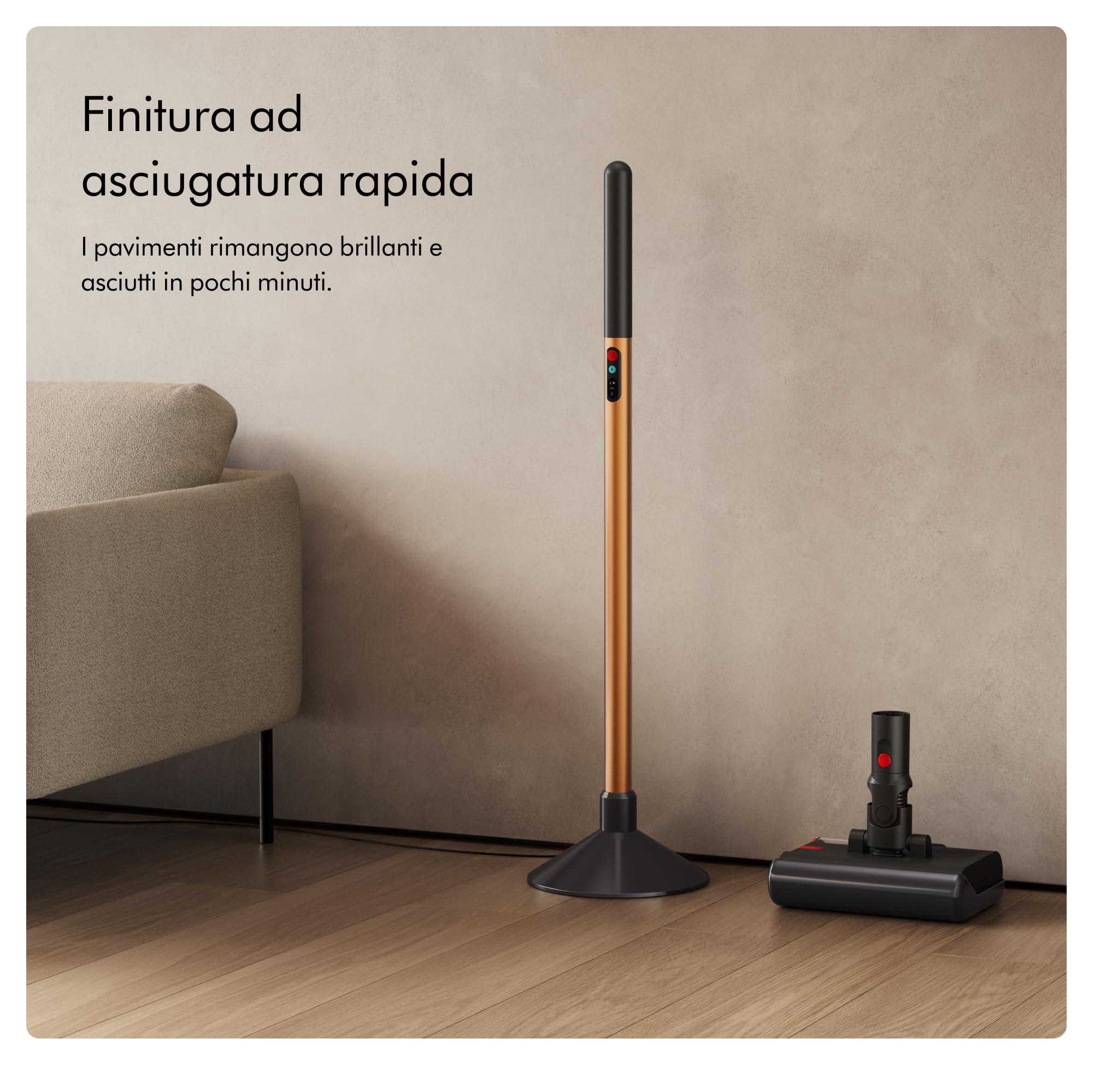 Dyson PencilWash Lavapavimenti, Rimuove Sporco Umido e Secco, Ultra sottile e Leggera con Spazzola Motorizzata, Asciugatura Rapida, Autonomia 30 Min