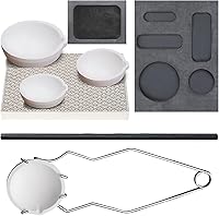 SHANGNIULU Metal Melting Kit: 200g/500g/1000g Ceramic Crucibles, Graphite Ingot Molds, Tongs & Fire Brick for Gold Silver Copper Smelting Jewelry Casting