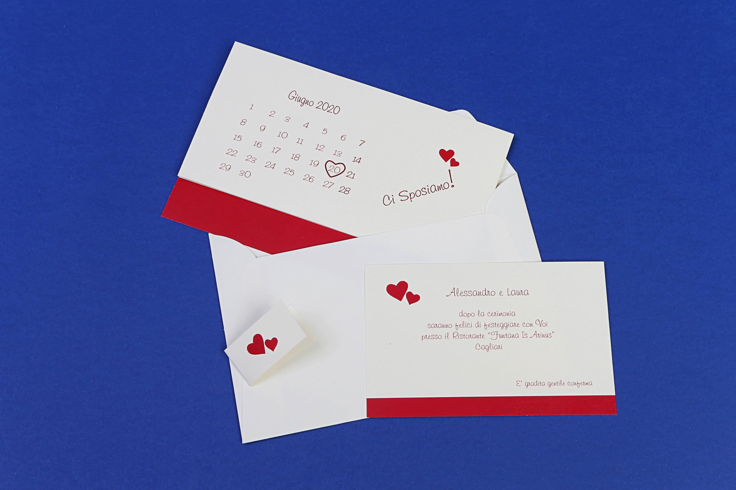 20 Set partecipazioni Nozze Personalizzate inviti Matrimonio Art.106 quantità a scelta