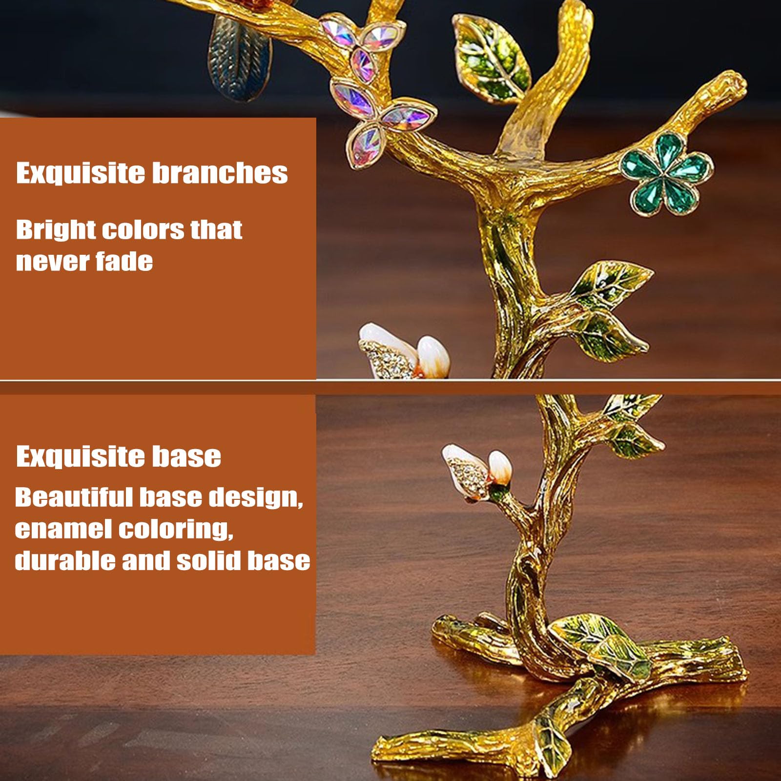 Transparente Glaskugel Ornamente – dekorative K9-Glaskugeln mit Metallständer für Zuhause, Fengshui, ideal für Wohnzimmer, Schlafzimmer, Büro, Eingang