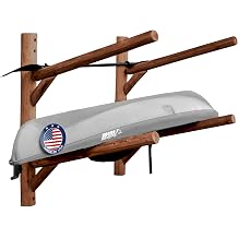 Wall-Mount 2-Place Log Kayak Storage Rack, Surfboard Garage Storages, Canoe Wall Racks, Surf Racks, Kayaks Wall Mount, Garage Canoe Storages