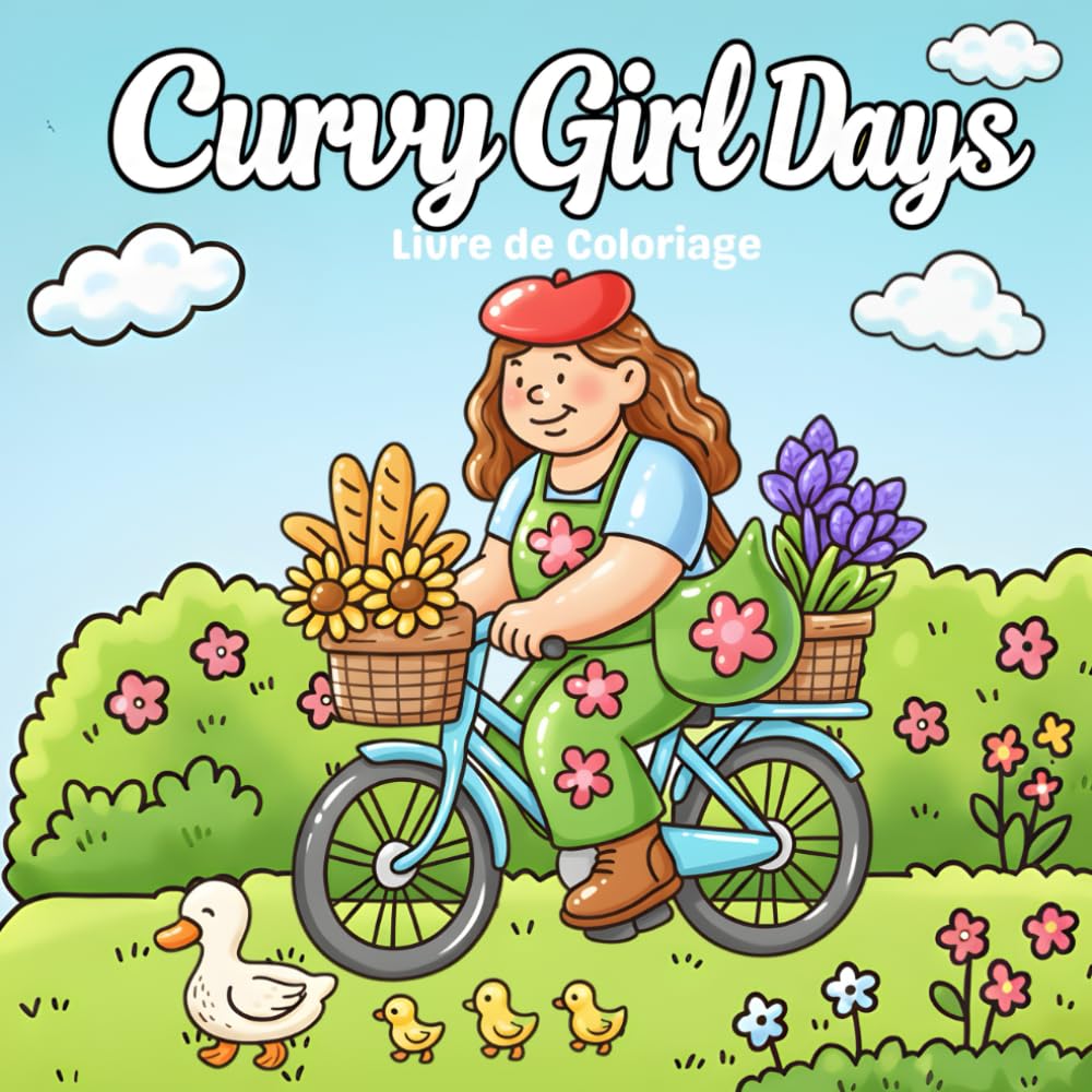 Curvy Girl Days: Un livre de coloriage bienveillant pour la détente, la confiance en soi et l’amour de soi