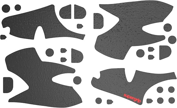 Pulsar Gaming Gears SUPERGRIP Griptape Set for PS5 DualSense Controller Sweat Absorbing High Performance Anti Slip 3M Adhesive no Residue Controller Grip Tape Ultra-Thin 0.5mm 0.02in Black