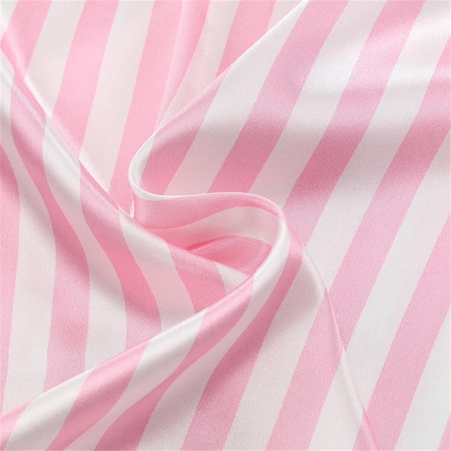 Boys Girls Striped Satin 𝐏a𝐣ama Set Short Sleeve Button Down Shirt and Elastic Waist Pants 𝐒ilk 𝐏ajamas Trendy 𝐏𝗝s