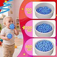 Vista 5 de Realhaha Larger Plastic Balls for Ball Pit, Play Pin Balls for Toddlers Kid Ball Pits & Accessories for Bounce House,2.76 inches,50 100 pcs