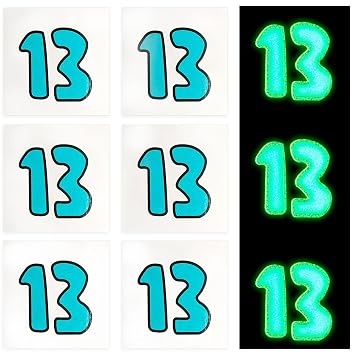 20 pcs Glow in the Dark 13 Temporary Tattoos Stickers 13 Hand Tattoo Concert Rave Accessories