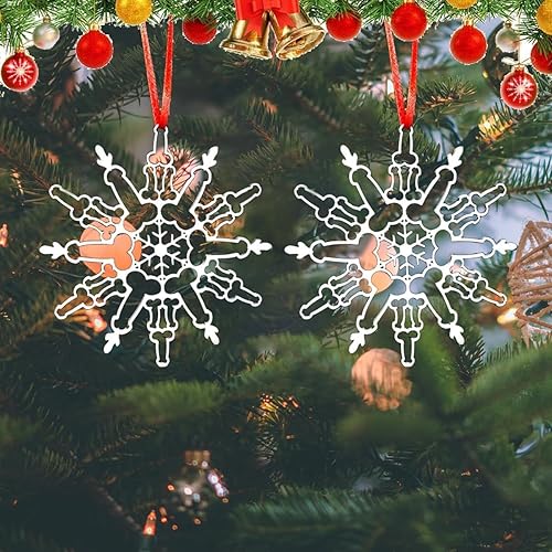 Miniatura 1 de Adorno de copo de nieve para el pene, adorno divertido del siglo, divertido adorno de copo de nieve para árbol de Navidad, automóvil, espejo