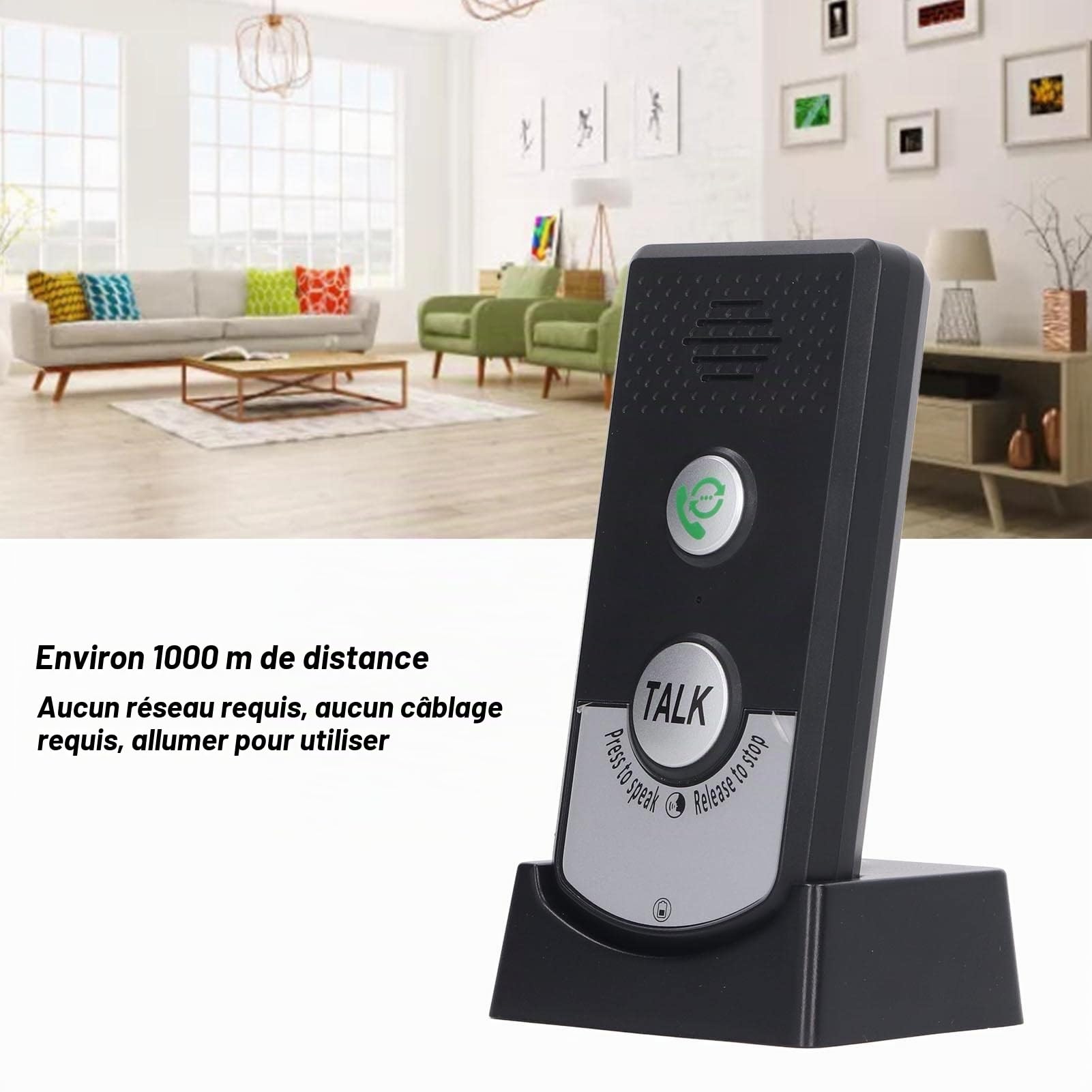 Interphone Sans Fil, Interphone, Interphone vocal bidirectionnel avec 2 pièces Interphone Interieur Interphones pour la maison, le bureau