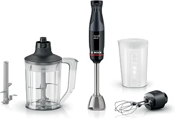 Bosch Serie 4 El Blenderi ErgoMaster, 1000 W, Siyah Antrasit, Metal, 4 Kanatlı MSM4B654