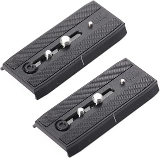 Aitteel 2 x Quick Connect Sliding Plate Camera Bracket with 1/4" and 3/8" Mounting Screw for Manfrotto 501HDV 503HDV 701HDV MH055M0-Q5