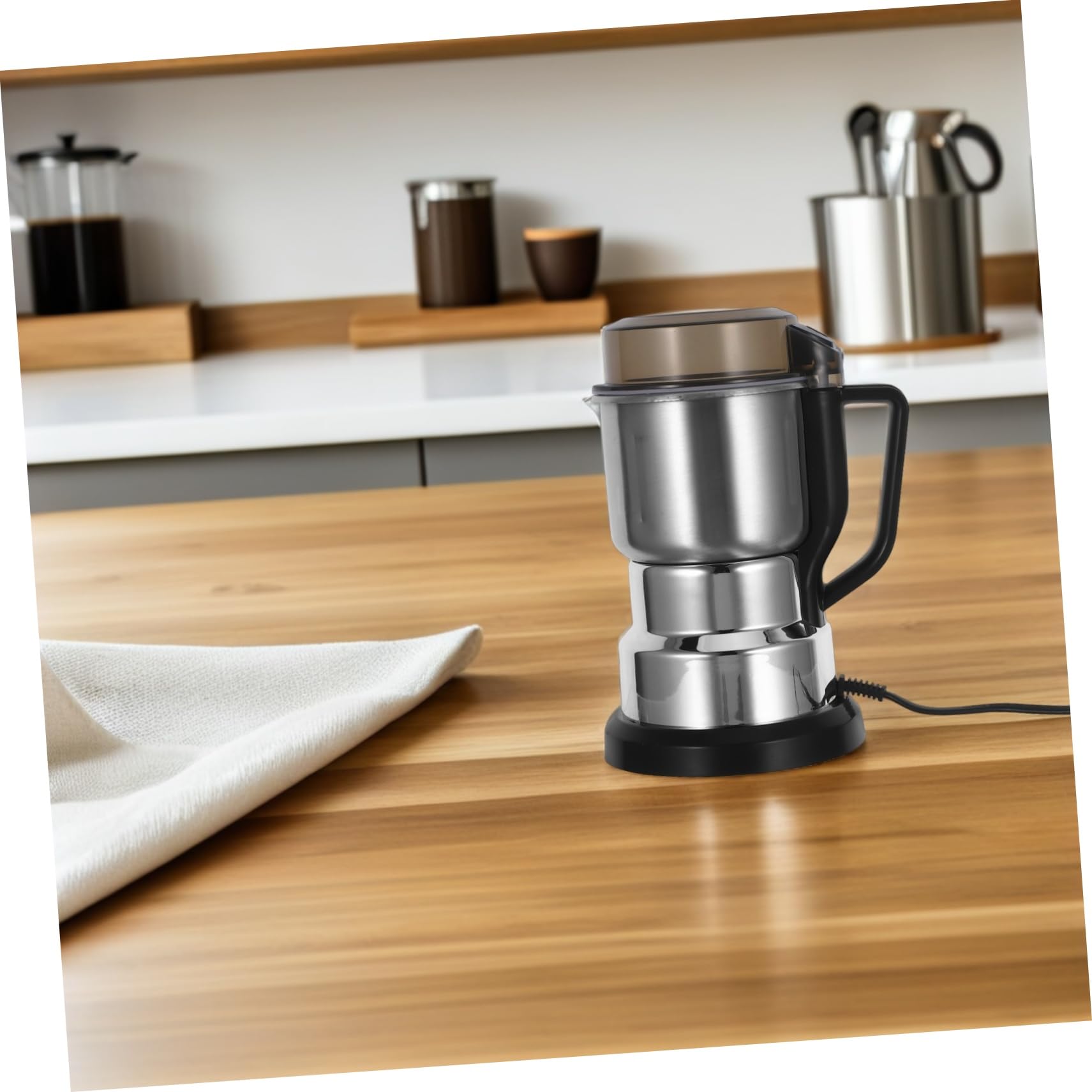Cabilock Moulin à Broyage Rapide pour Grains Épices et Fruits Secs Mixeur Compact et pour Cuisine Moderne pour Café Céréales et Épices