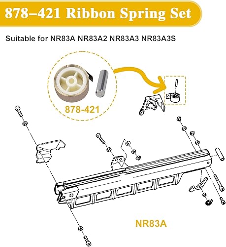 Miniatura 3 de 878-421 Ribbon Spring for Hitachi NR83A/A2 NR83A3 NR83A2 NR83A5 NR83A2(S) Framing Nailer Repair Parts - 5 Pack