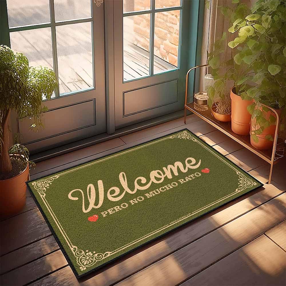 Tapis de bienvenue extérieur pour entrée propre et accueil drôle