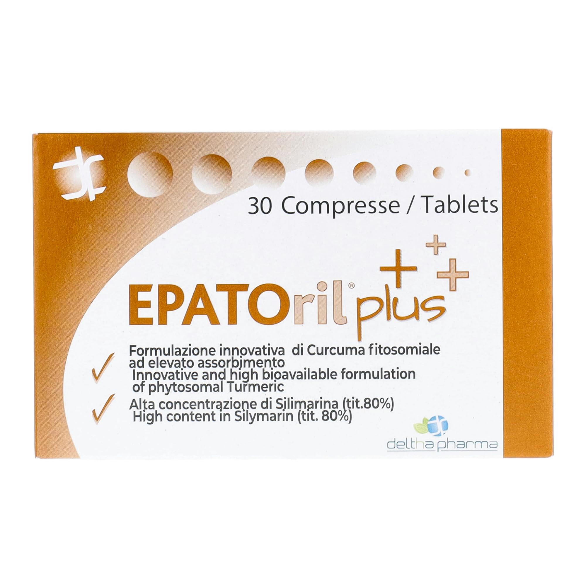Deltha Pharma - Epatoril Plus Integratore per il Fegato 30 Compresse - 932677368