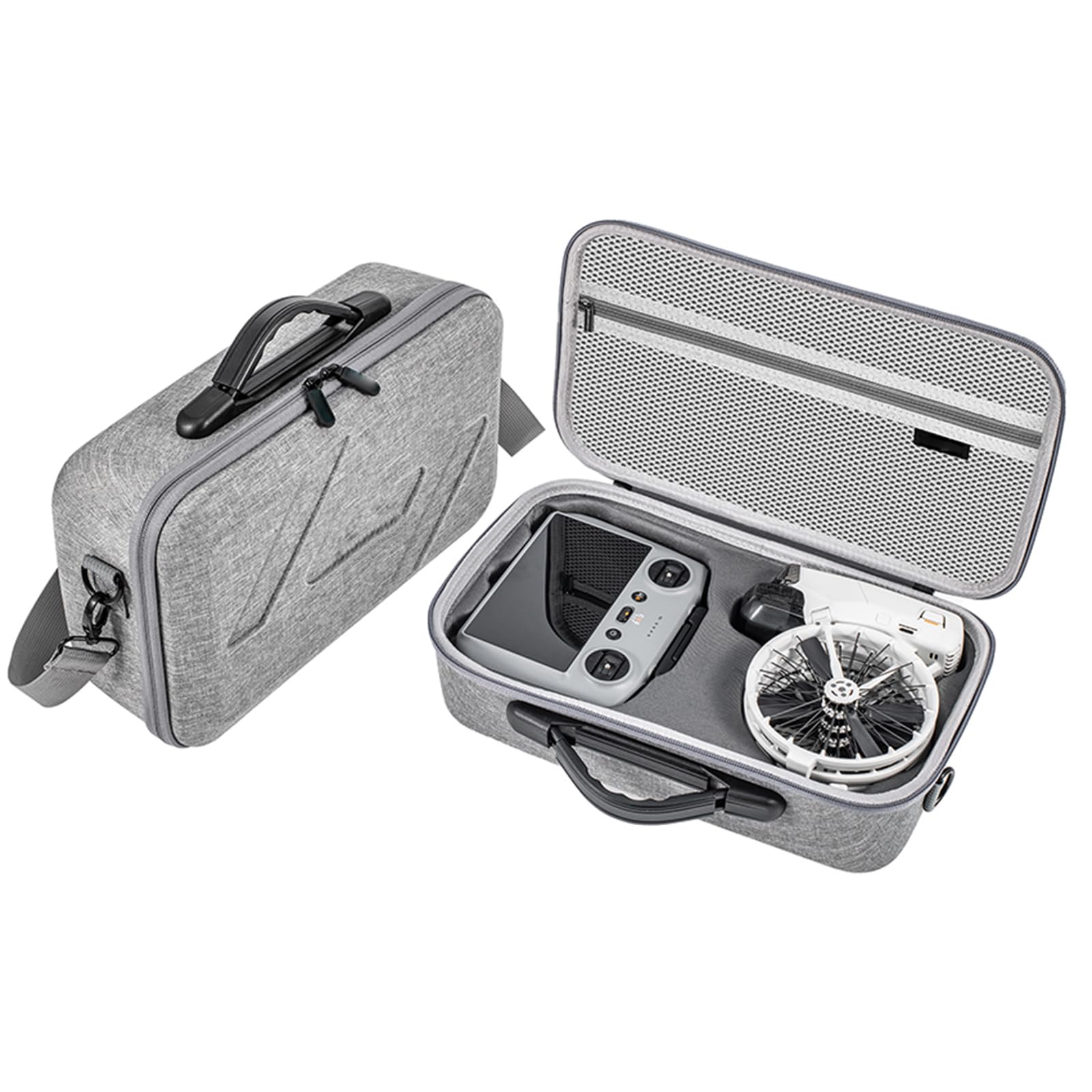 Przenośne etui do przechowywania DJI FLIP przenośna walizka ręczna torba na ramię torba do przechowywania nylonowe etui ochronne pudełko podróżne, Szary, etui na drona