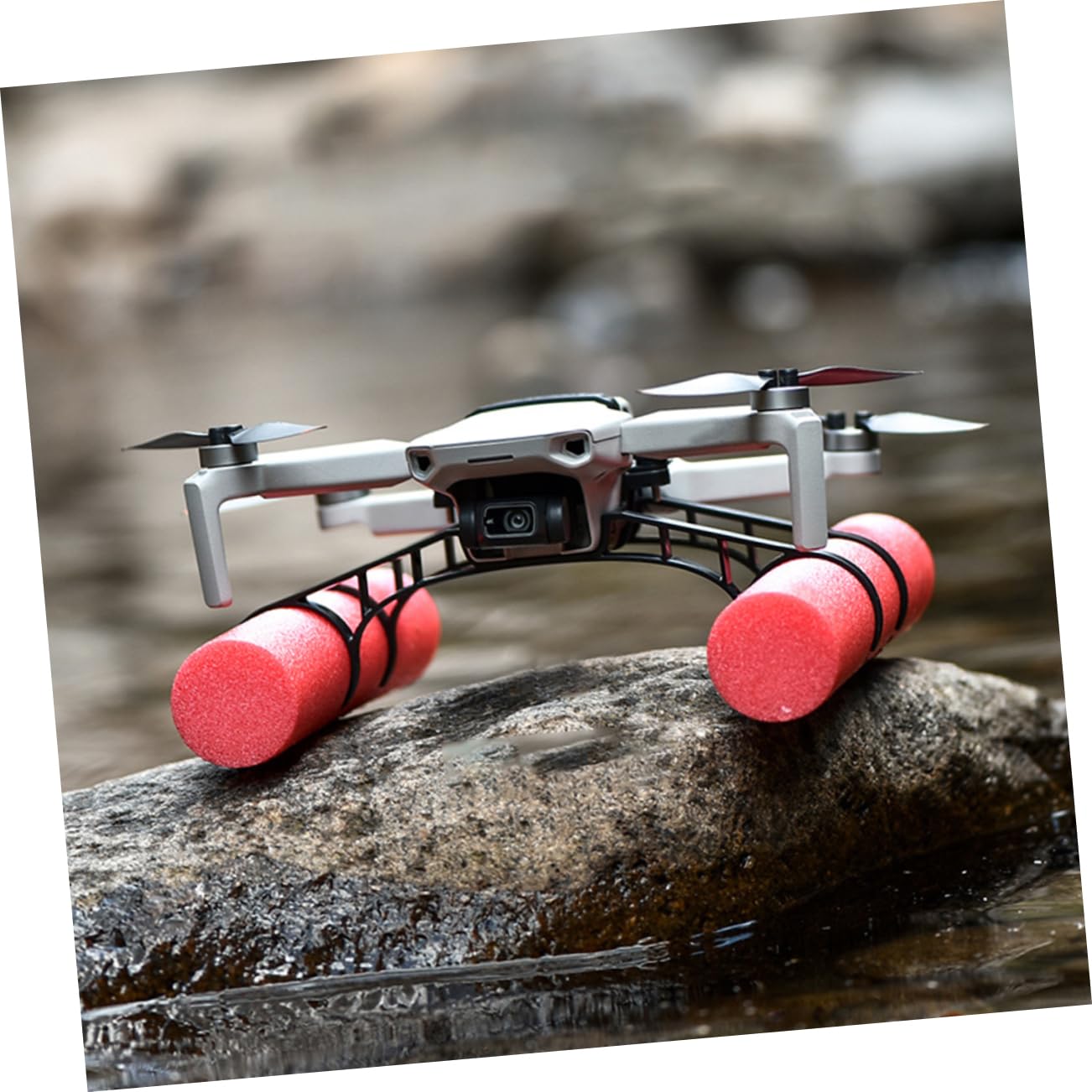 Supporto Galleggiante per Carrello di Atterraggio Drone Mini 2, Estensione Stabile per Atterraggi su Acqua, Kit Ammortizzante Facile da Montare per Piloti di Droni