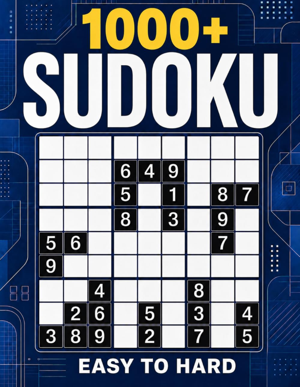 1000+ Sudoku Puzzles: Easy to Hard Sudoku Puzzle Book for Teens, Adults, and Seniors