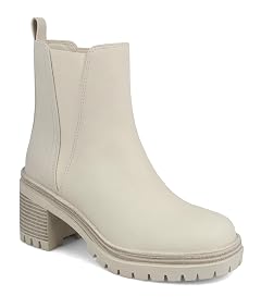 MIA Shoes Adea Womens Round Toe Boots Slip On 3-inch Heel