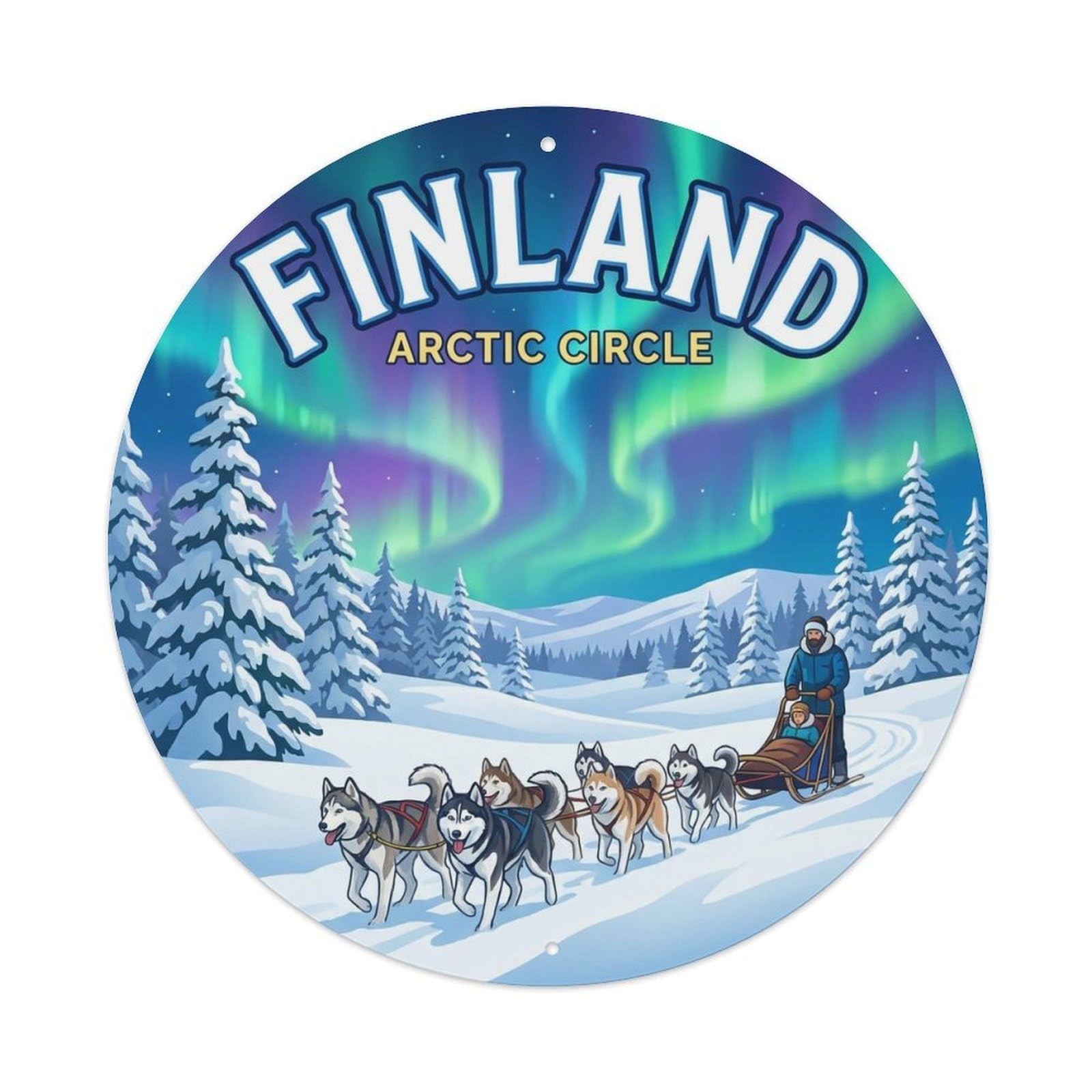 Vintage Travel Finland Exact Vintage Metal Tin Sign Plaque