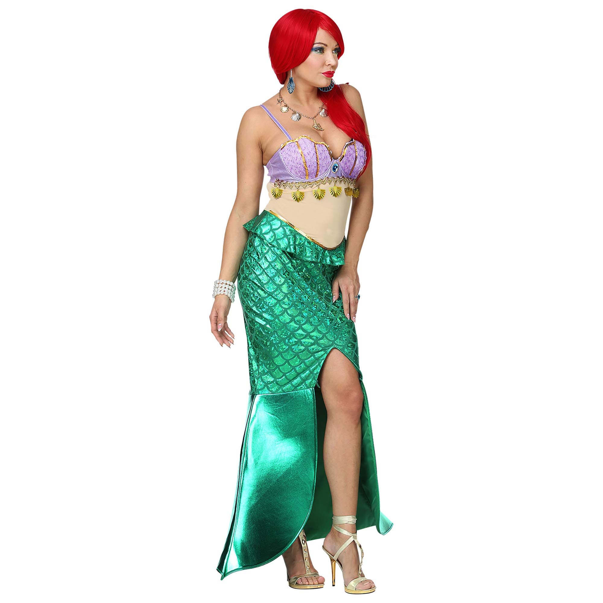 W WIDMANN MILANO Party Fashion - Abito a sirena da donna | Accessori per costumi per il Carnevale, feste a tema ed eventi subacquei