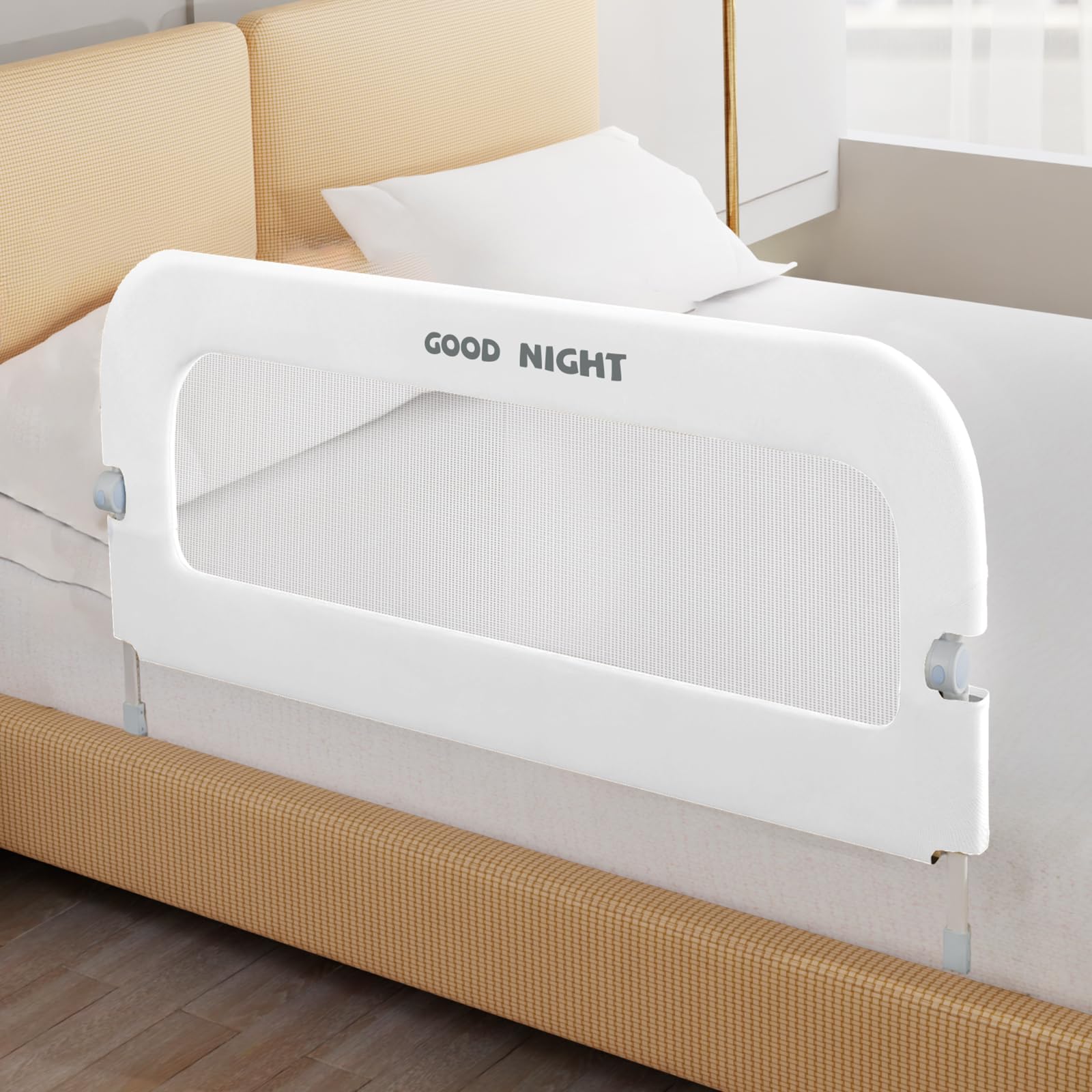 Bed Rail for Toddlers, 32 Inch Toddler Bed Rails, Bed Rail for Baby(White)