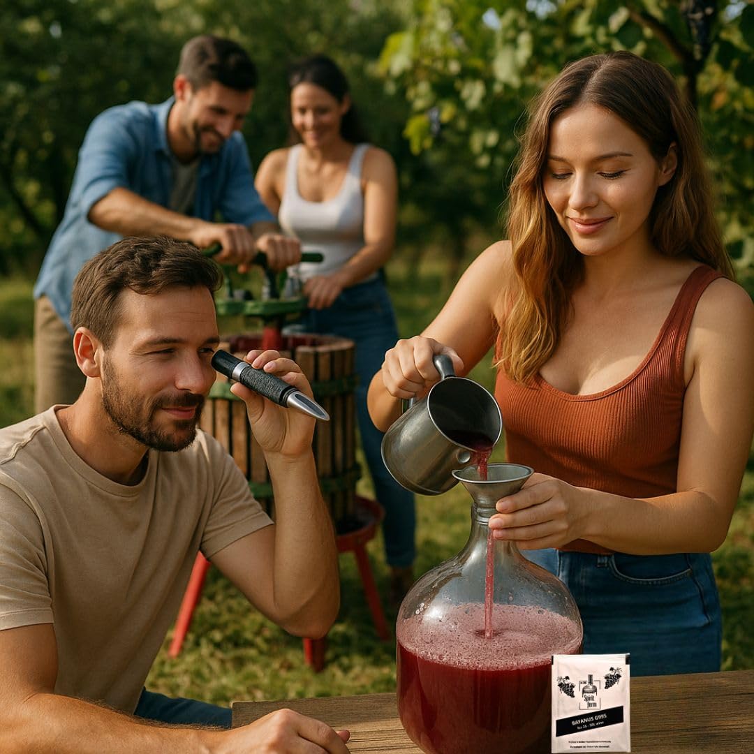 Wine Yeast 50L, Levadura para Vino Tinto y Blanco, Para Sidra, Para Hidromiel, Fermentación Activa