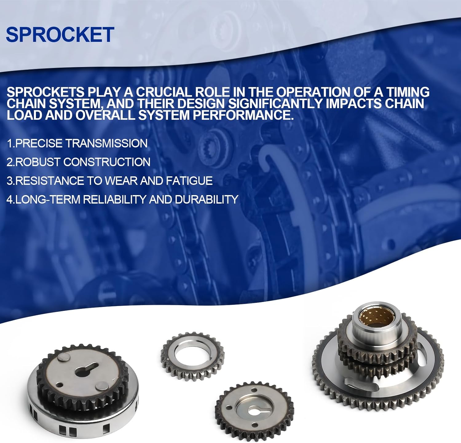 Timing Chain Kit For 2006 For Jeep Commander,2002-2007 For Dodge Dakota,2003-2008 For Dodge Durango,2005-2006 For Jeep Grand Cherokee,2006-2007 For Mitsubishi Raider,2003-2007 For Dodge Ram 1500 NGC