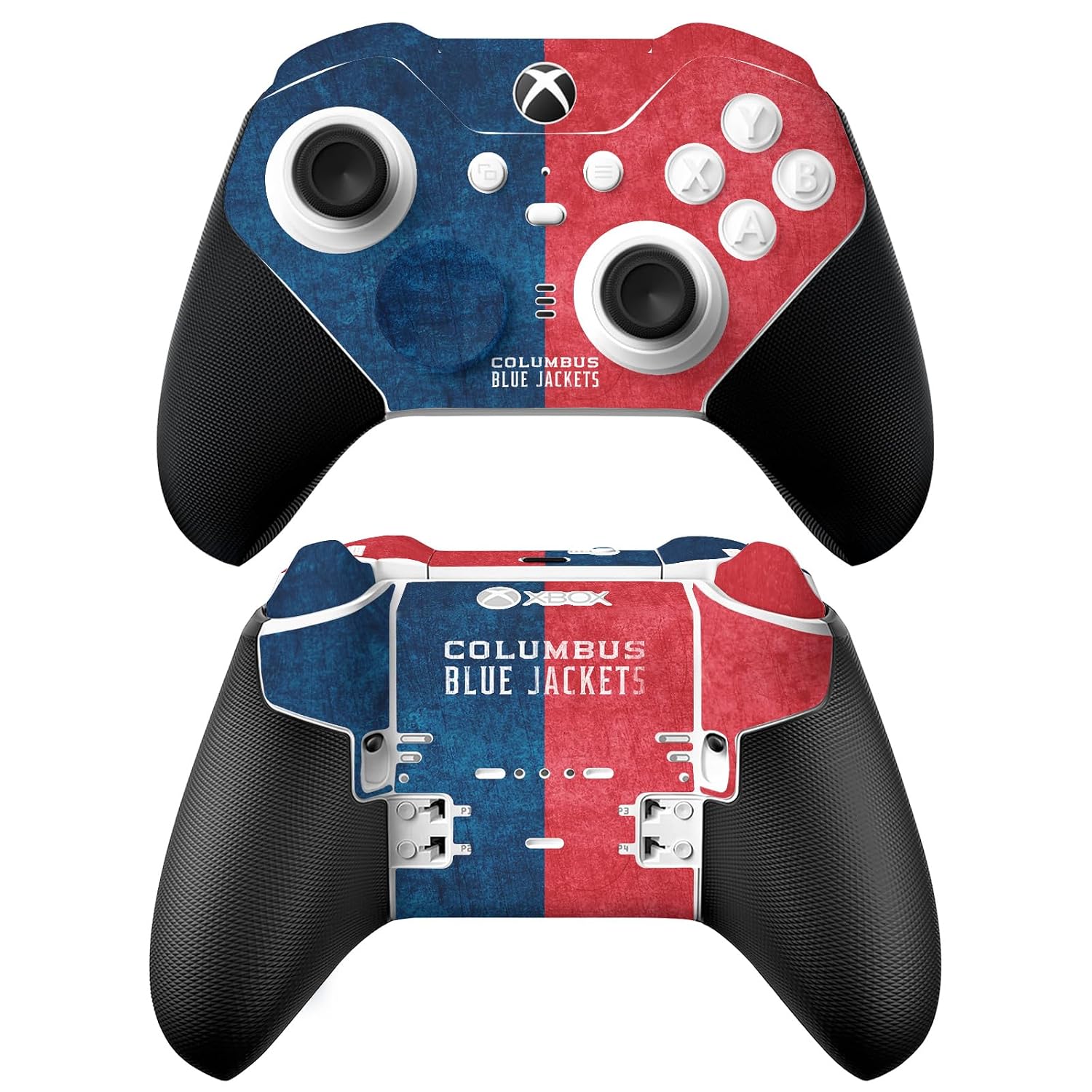 Head Case Designs Officially Licensed NHL Oversized Columbus Blue Jackets Vinyl Sticker Gaming Skin Decal Cover Compatible With Xbox Series X & S Elite Wireless Controller Series 2