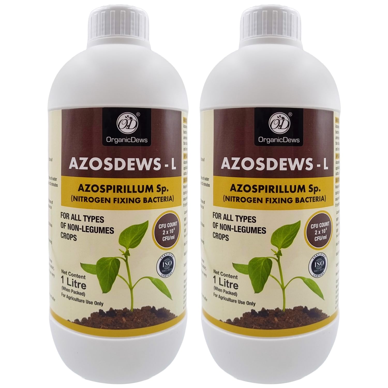 OrganicDews Azospirillum brasilense - Nitrogen Fixing Bacteria (2x10^8 CFU/ML) Bio Fertilizer (2 Litres) Plants - Soil Fertility, Faster Plant Growth and Increases the Yield - Azosdews 2 Litres (B0CPF2KZMF) Amazon Price History, Amazon Price Tracker