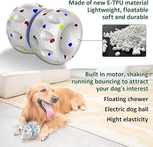 Miniatura 2 de BENTOPAL Pelotas de juguete para perros, bolas flotantes rebotantes, bola malvada, juguetes interactivos para perros con movimiento activado
