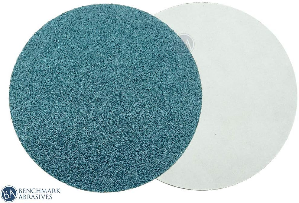 Benchmark Abrasives 5" Premium Zirconia No Hole PSA Discs, Self Adhesive Random Orbital Sander Discs for Sanding Polishing on Metal Wood Fiberglass (10 Pack) - 80 Grit
