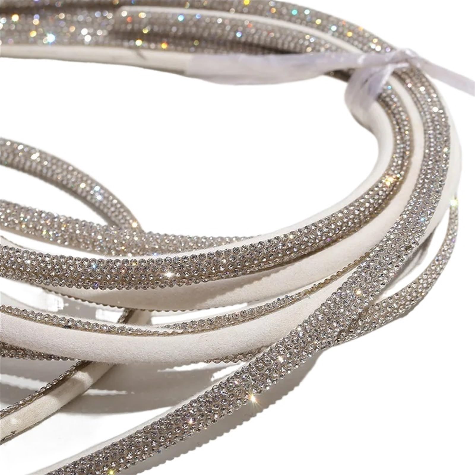 Chaîne strass pour chaussure et cordon de serrage blanc couture loisirs créatifs 4,5m