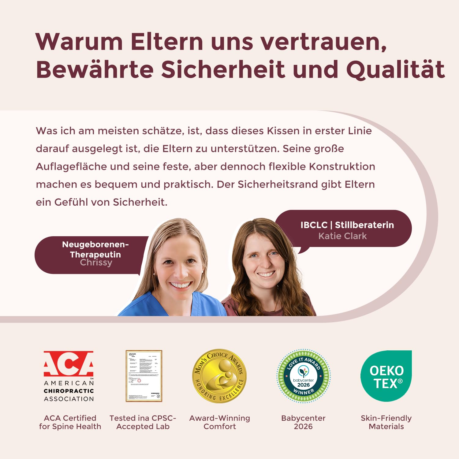 Momcozy Stillkissen mit Sicherheitsstütze – Fester und federnder Memory-Schaum – Stabile, ergonomische Unterstützung und Komfort – Breiteres Stillkissen, Verstellbarer, Abnehmbarer Bezug，Grün
