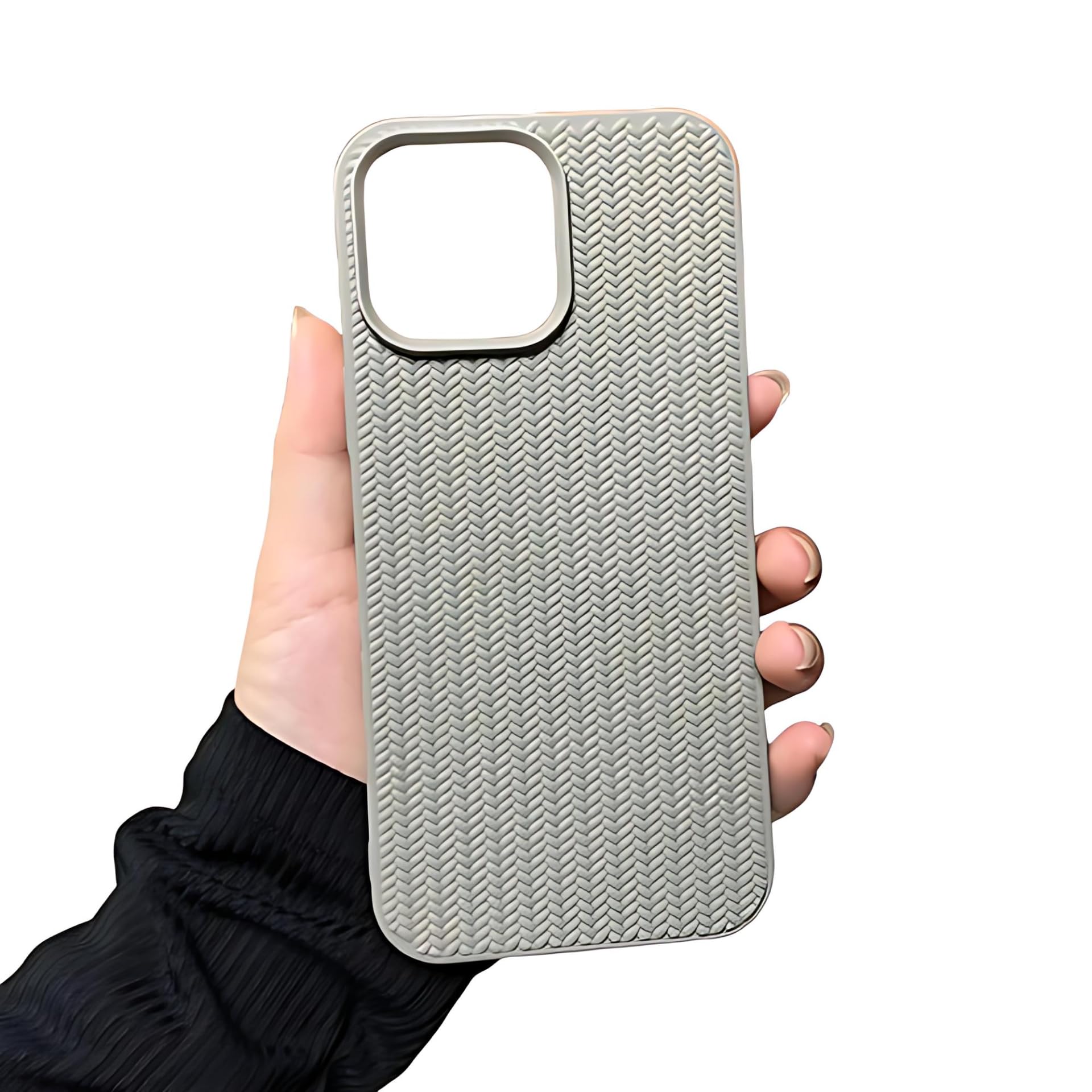 Aa TrendX Silicone Back Case Compatible for iPhone 14 Pro, Soft-Touch Phone Back Cover for Apple iPhone 14 Pro/Camera Protection/Hard Edge/Premium Back Case Cover/ (Gray)