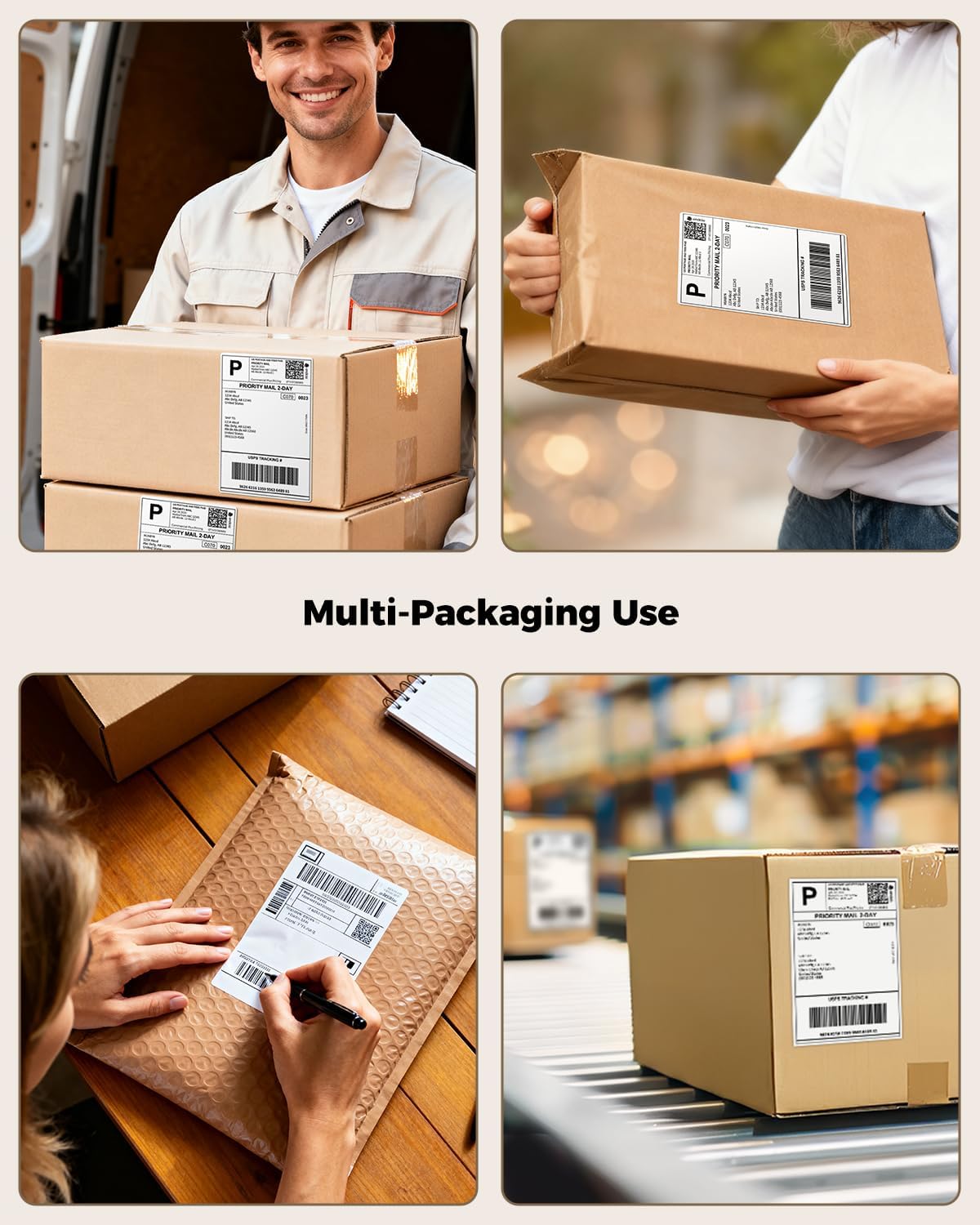 SVANTTO 4x6 Thermal Labels, Strong Adhesive and Perforated Shipping Labels, Thermal Printer Labels for Mailing Postage Address（500Pcs/Stack） - Image 6