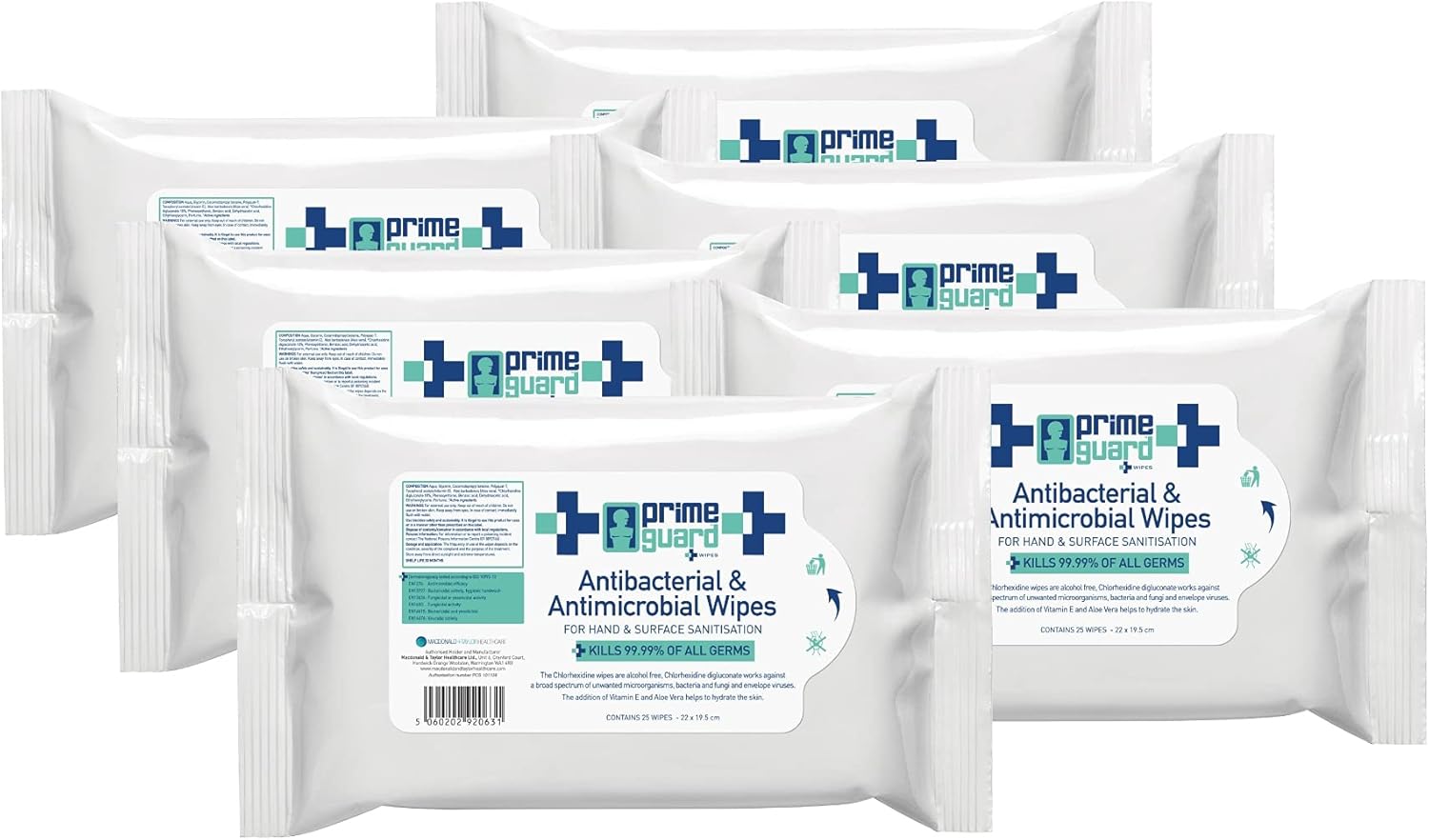Antibacterial Multipurpose AlcoholFree Wipes Prime Guard