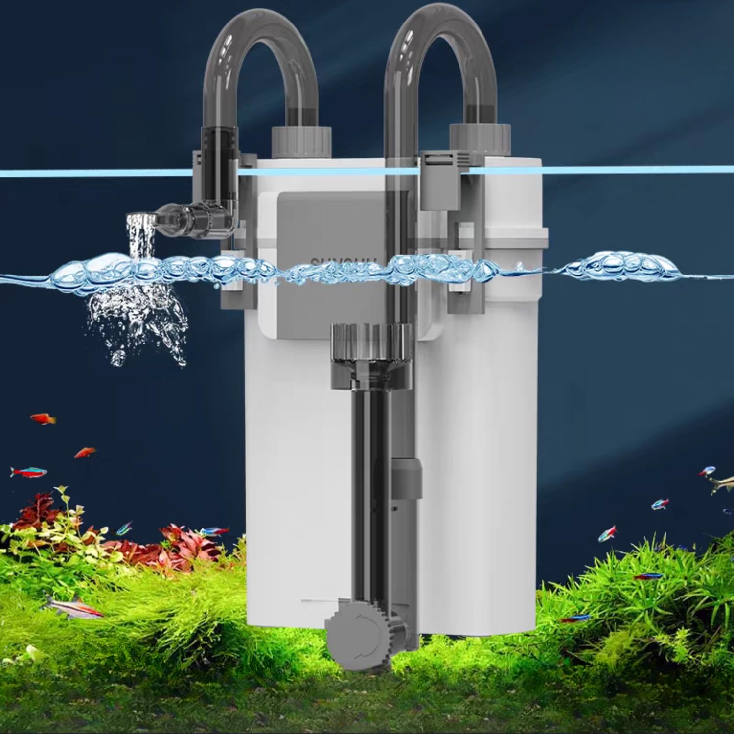 VAYINATO® Xiaoli New Premium XBL-600 | 7W | 500L/H | Suitable Upto 3 Feet Tank External Canister Filter for Aquarium Fish Tank