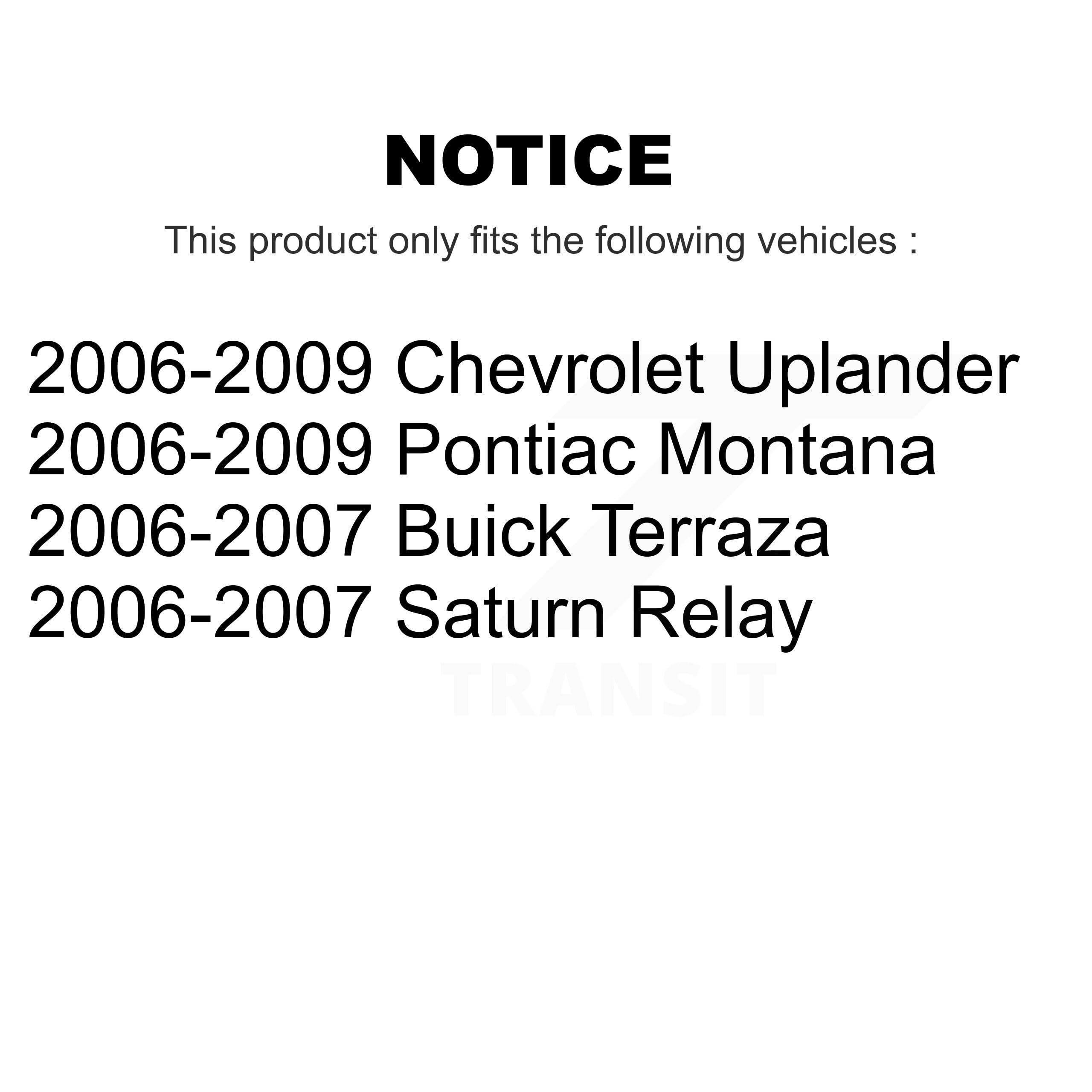 CMX Front Disc Brake Rotors And Ceramic Pads Kit Replacement For Pontiac Montana Chevrolet Uplander Buick Terraza Saturn Relay K8C-100082