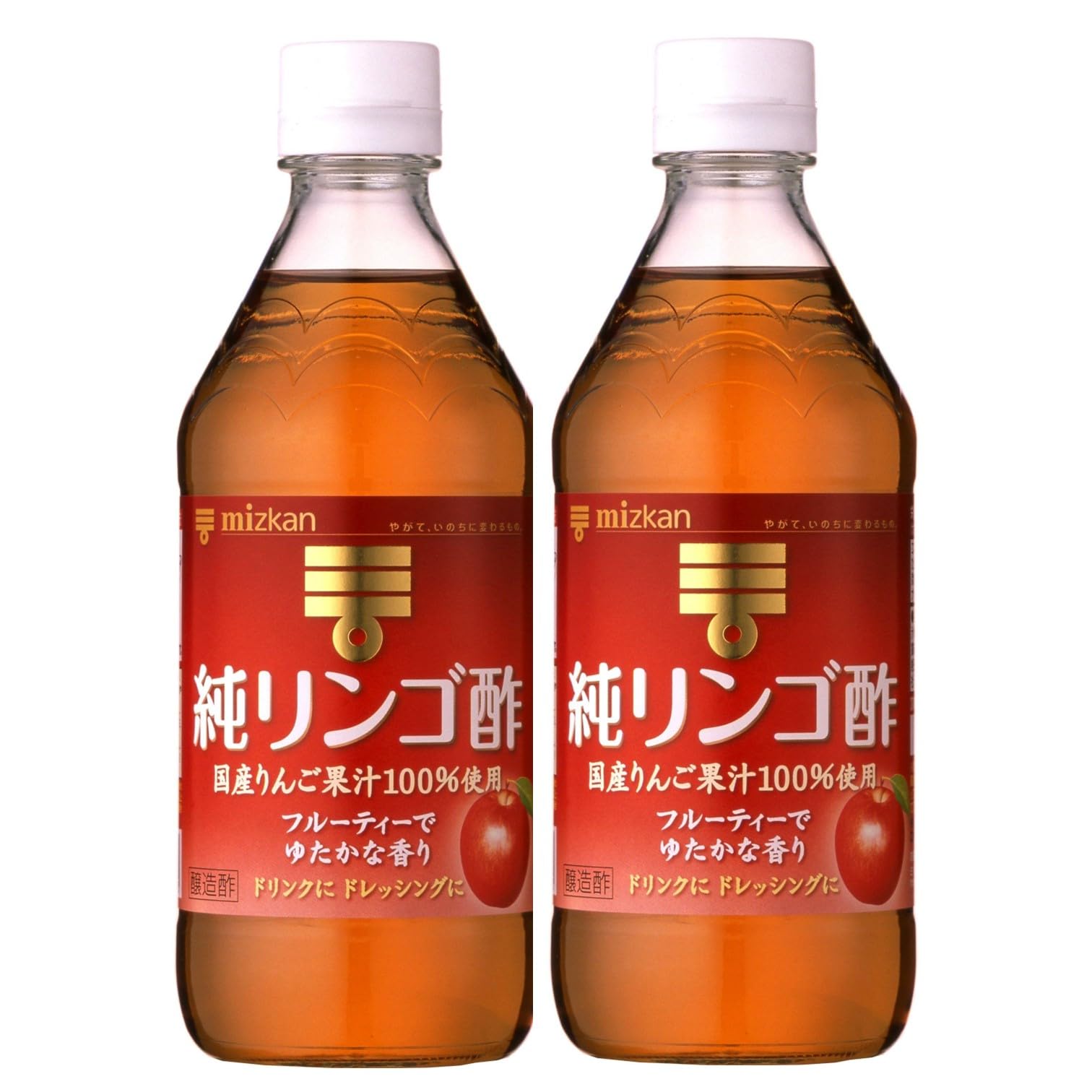 Amazon.co.jp: ミツカン 純リンゴ酢 500ml×2個 : 食品・飲料・お酒 