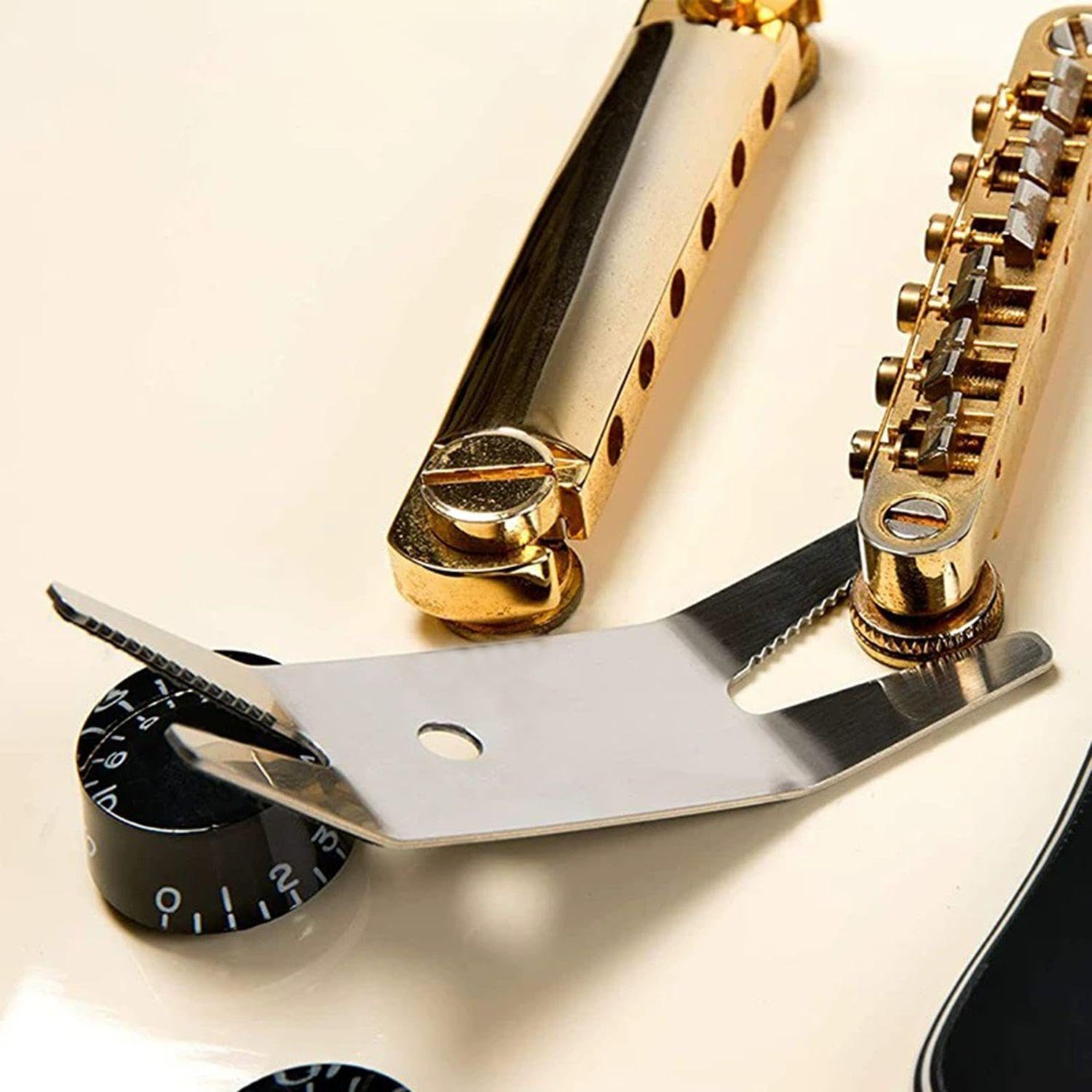 Llave De Guitarra De 2 Piezas Y Selección De Uñas De 1 Pieza, Herramientas De Acero Inoxidable, Herramientas De Selección, Accesorios De Reparación De Guitarras.