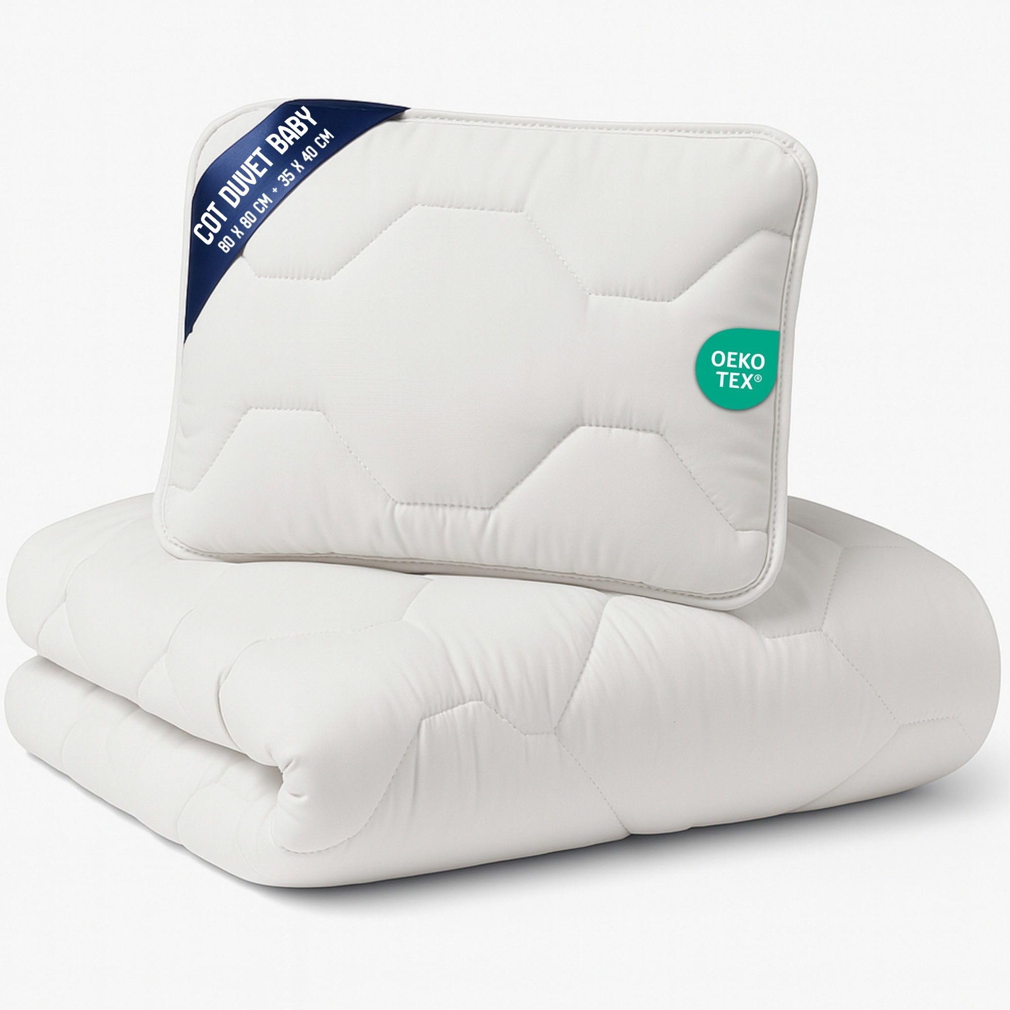 Totsy Baby Cot Duvet 80X80 Cm Baby - Soft And Breathable Bedding For Crib And Toddler Bed Cozy And Lightweight Filling Suitable For All Seasons Oeko-Tex