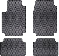 Vista 6 de Intro-Tech MB-651F-RT-B Hexomat - Alfombrillas de piso para Mercedes W218 CLS Class - Compuesto similar a goma, color negro