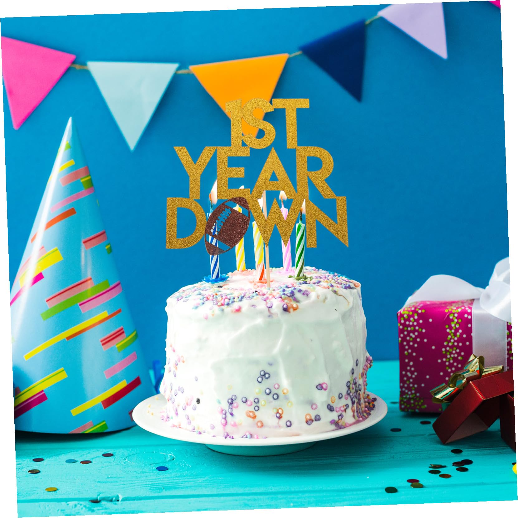 20 Pezzi Decorazioni Torta Rugby Forma di Pallone da Football Americano Topper Cupcake Sportivi per Feste di Compleanno Ragazzi Accessori Riutilizzabili per Party Tema Sportivo